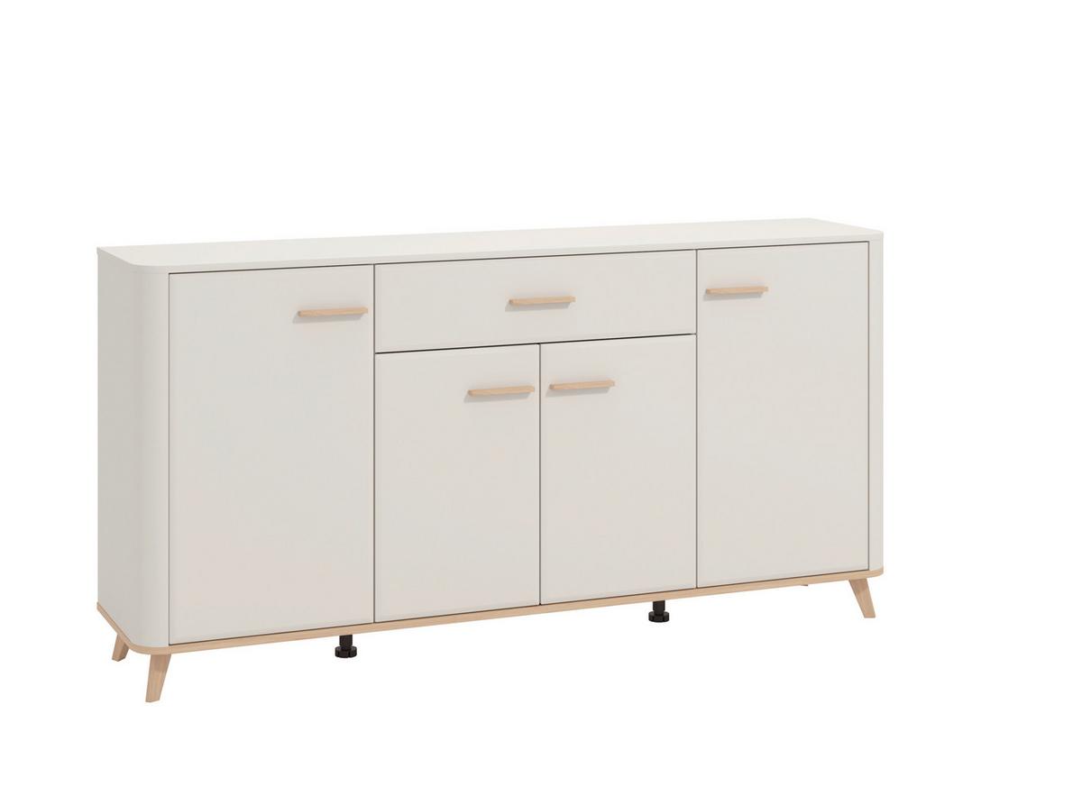 Tálalószekrény Darwen - kasmírszínű/tölgyfa színű, Modern, faalapú anyag (179,5/90,5/40cm)