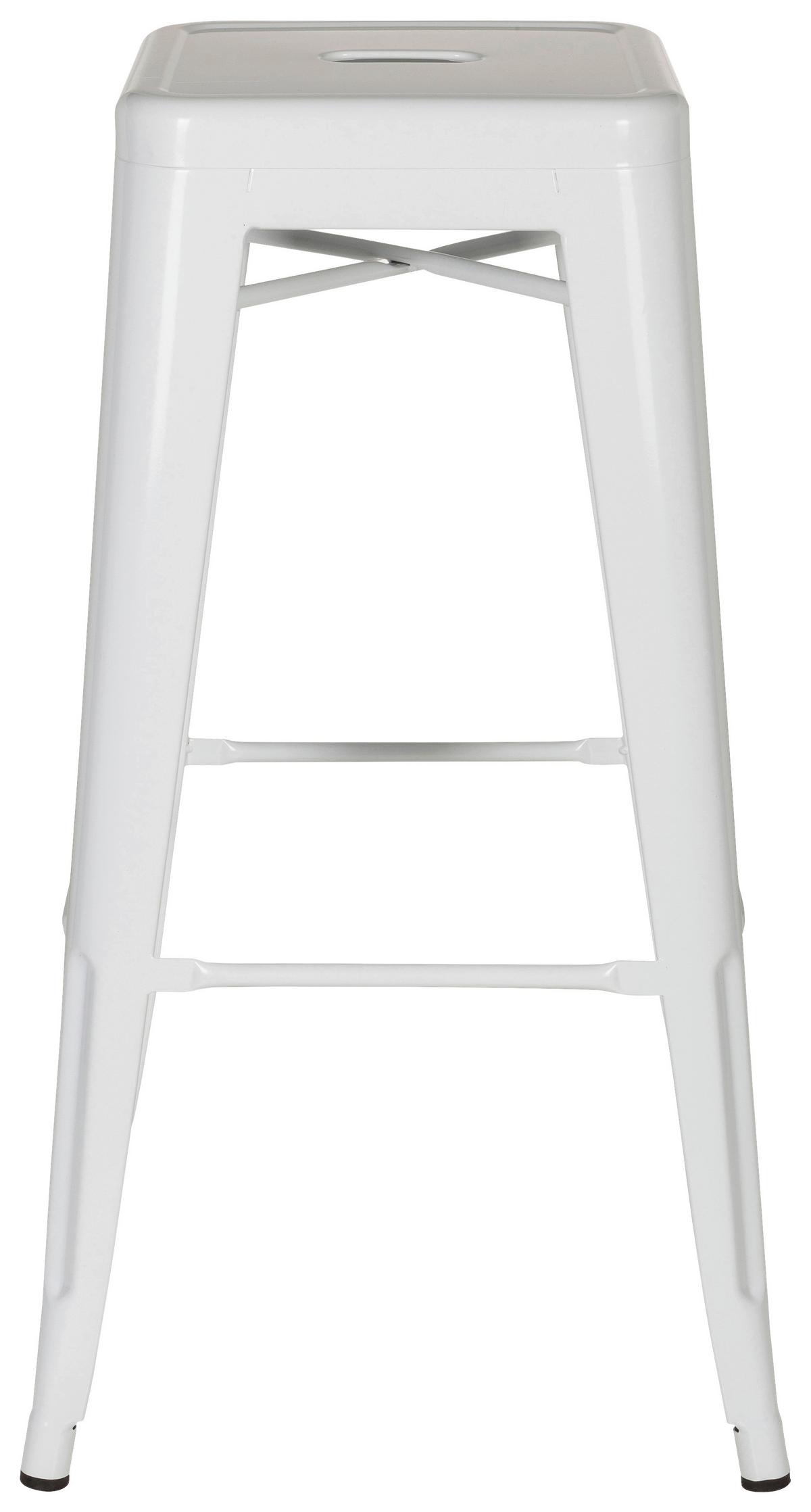 Barski Stol Vantaggio High, Rdeča - bela, Basics, kovina (44/77/44cm) - MID.YOU