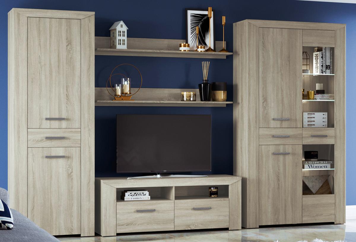 Dulap LORENZO - stejar Sonoma, material pe bază de lemn (69,6/197,2/38cm) - Modern Living