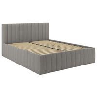 Polsterbett Orinoco Dunkelgrau ca. 160x200cm - Dunkelgrau/Schwarz, MODERN, Holz/Holzwerkstoff (160/200cm) - Mömax