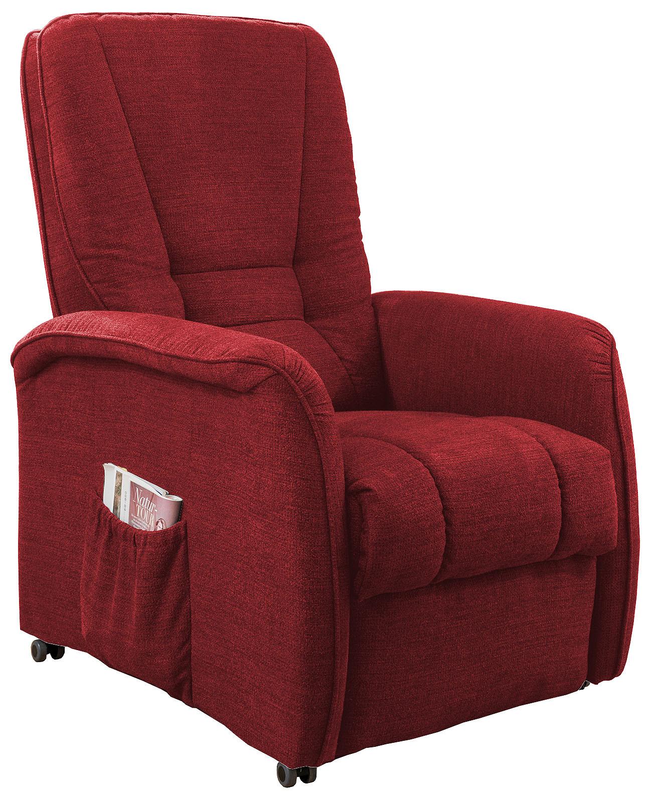 Relaxsessel Harry Rot Nylon/Struktur - Rot/Schwarz, Design, Kunststoff/Textil (77/107/88cm) - Livetastic
