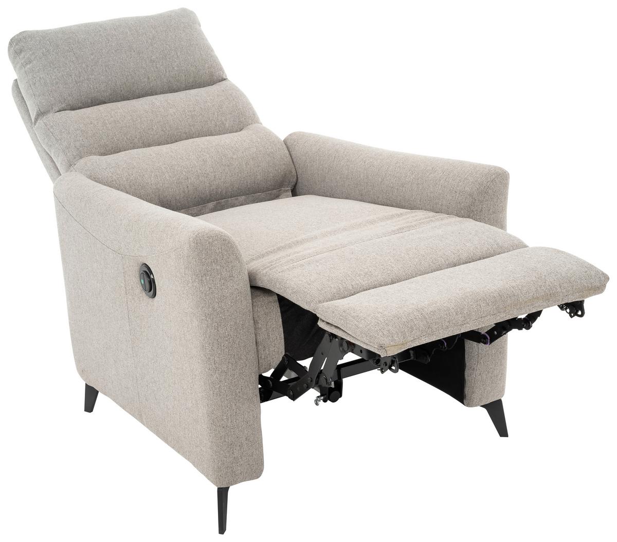 Počivalnik Solace, Siva - siva/črna, Design, kovina/tekstil (72/100/89cm) - Livetastic