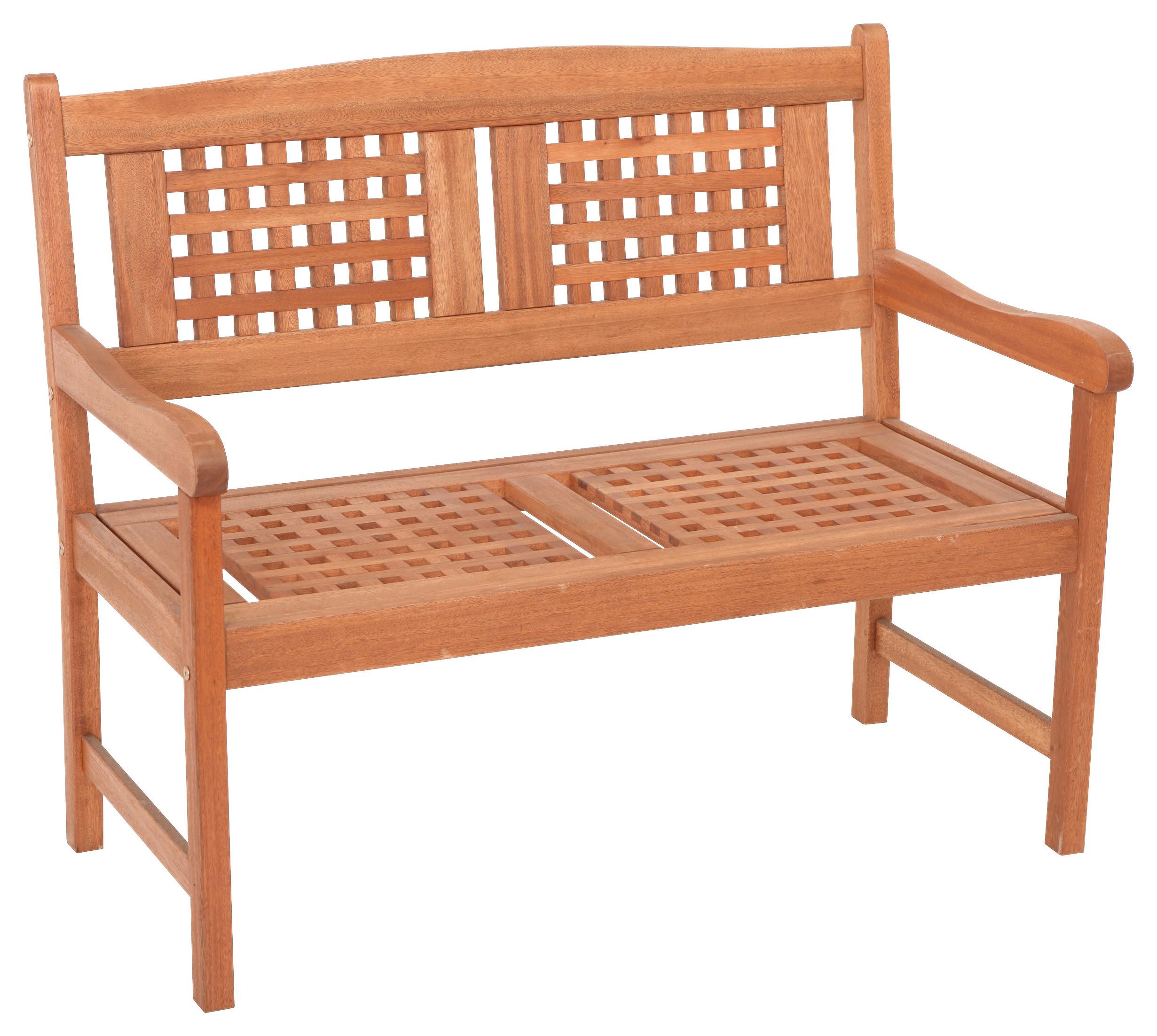 Gartenbank Lima aus Eukalyptus Natur - Naturfarben, Basics, Holz (108/90/58cm) - Gardenson