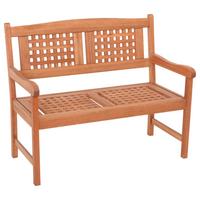 Gartenbank Lima aus Eukalyptus Natur - Naturfarben, Basics, Holz (108/90/58cm) - Gardenson