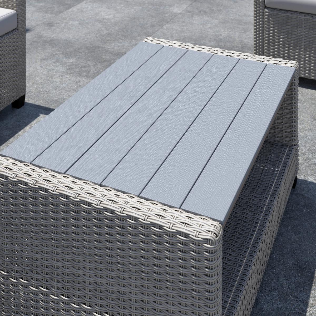 Garnitură grădină Dani montaj stânga - gri deschis/gri, Modern, plastic/metal - Mömax