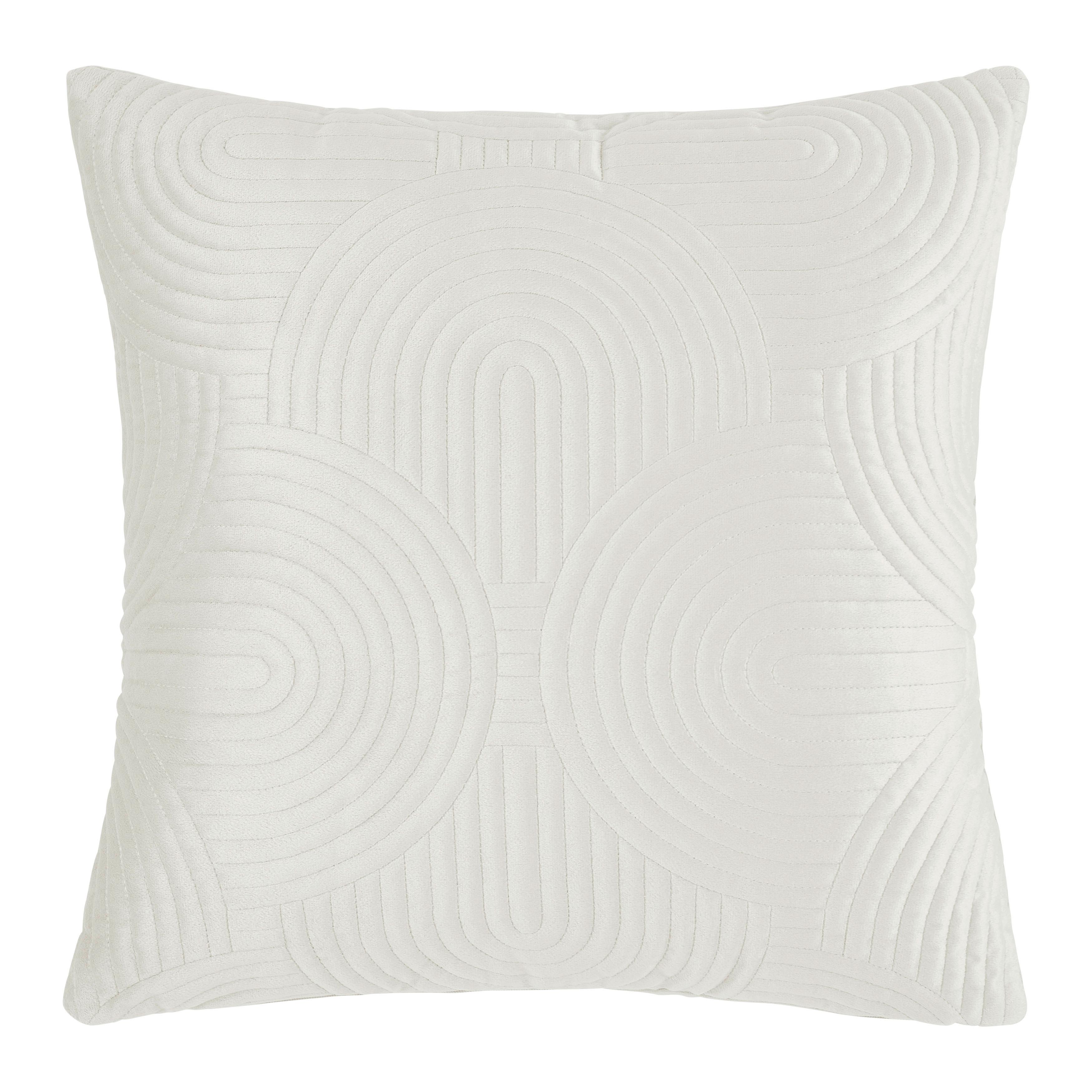 Zierkissen Boggy Weiß ca. 45x45cm - Weiß, MODERN, Textil (45/45cm) - Based