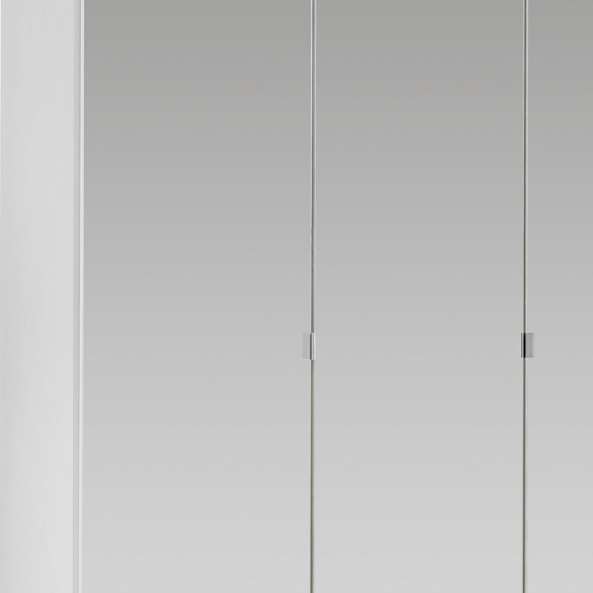 Ormar S Klasičnm Vratima Imago - bijela/boje aluminija, Konvencionalno, staklo/drvni materijal (135/199/58cm) - Modern Living