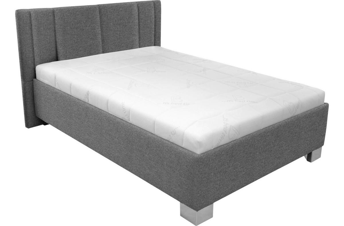 Tapecirani Krevet Stilo - bijela/siva, drvo/tekstil (120/200cm)