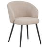 Stuhl Nala Beige - Beige/Schwarz, LIFESTYLE, Textil/Metall (57/76/60cm) - Mömax