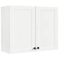 Küchenoberschrank Cascada Weiß - Schwarz/Weiß, MODERN, Holzwerkstoff (90/72/35cm) - Nobilia