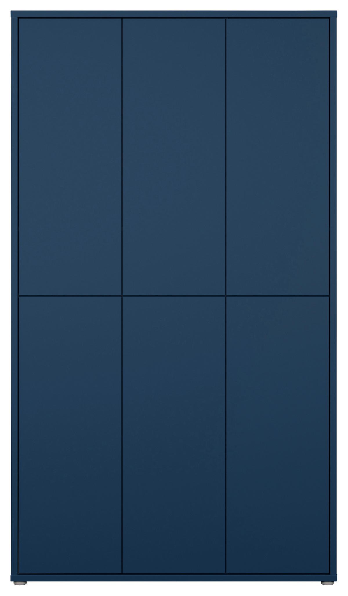 Omara Za Čevlje Alice, Temno Modra - siva/temno modra, Moderno, umetna masa/leseni material (109,2/191,9/34,9cm) - Modern Living