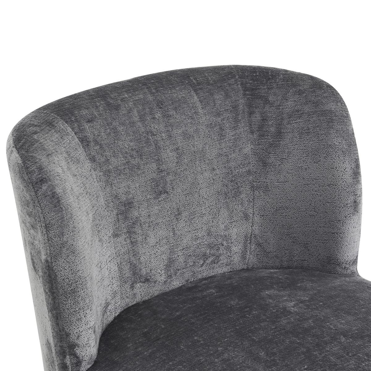 FOTEL NIELS - czarny/szary, Modern, metal/tkanina (65/73/75cm) - MID.YOU