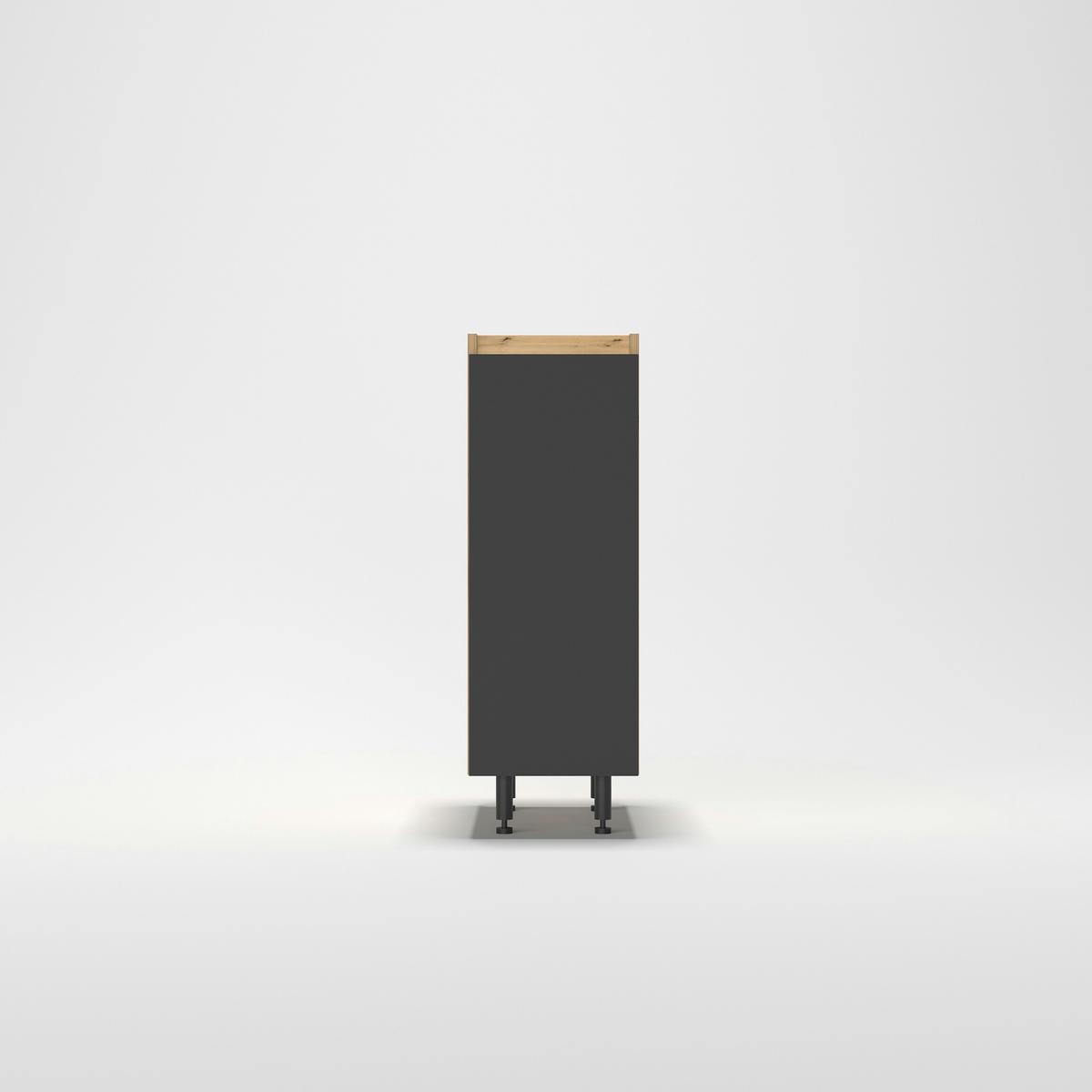 Konyhai Alsószekrény Toscana - Artisan tölgy/szürke, Modern, faalapú anyag (30/87/56cm)