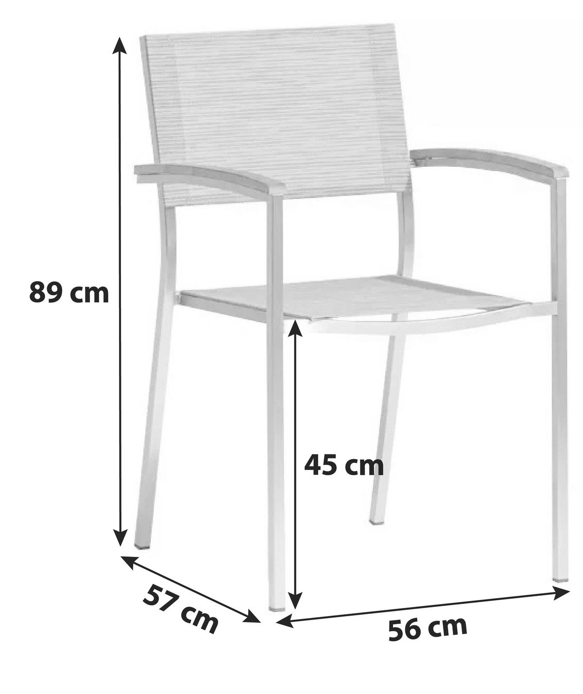 Vrtna Garnitura Skye - barva tikovine/antracit, Basics, kovina/tekstil (160/72/90cm) - Gardenson
