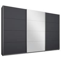 Dulap cu uși culisante MIAMI - gri, Modern, material pe bază de lemn (271/210/62cm)
