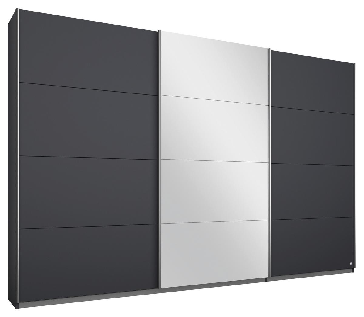 Dulap cu uși culisante MIAMI - gri, Modern, material pe bază de lemn (271/210/62cm)