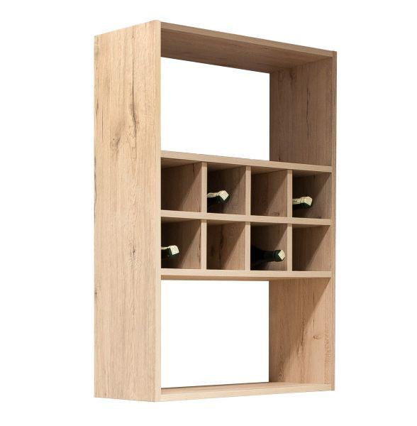 Stojalo Za Steklenice Milano - barve hrasta, les (60/93,7/30cm)