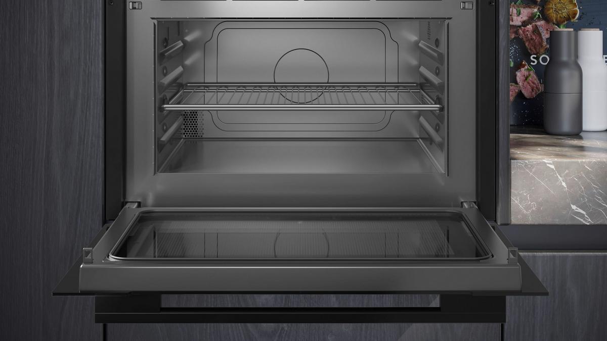 Einbaumikrowelle CE732GXB1 Schwarz/Edelstahlfarben - Edelstahlfarben/Schwarz, Metall (59,4/45,5/56,4cm) - Siemens