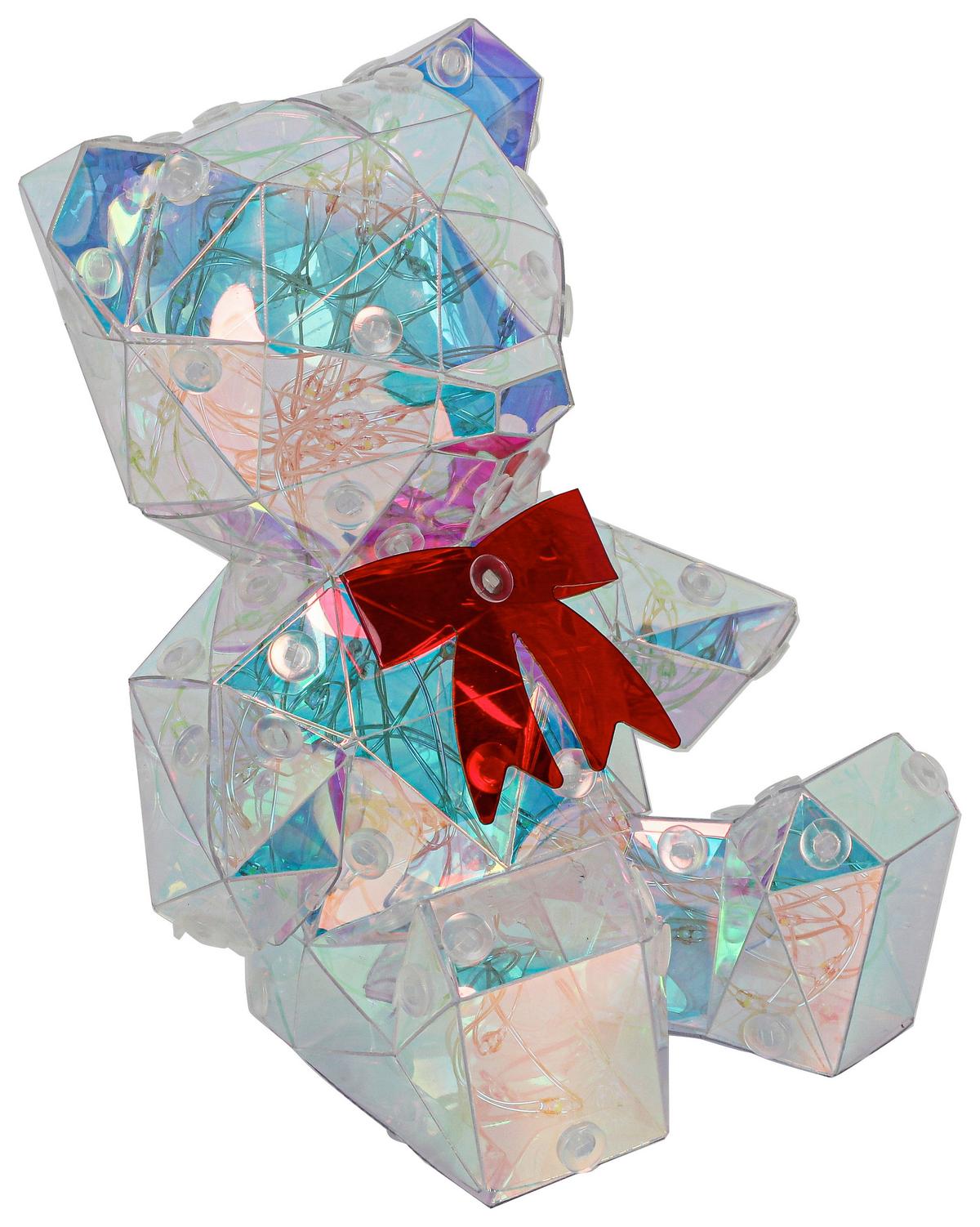 LED-Dekoleuchte Giga Pearl Effekt max. 1,6 Watt - Transparent/Rot, MODERN, Kunststoff (11/11,5/13,5cm) - Mömax