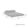 BÄDDSOFFA BELLA - mörkgrå/naturfärgad, Modern, metall/trä (141/77/85cm) - Bessagi Home
