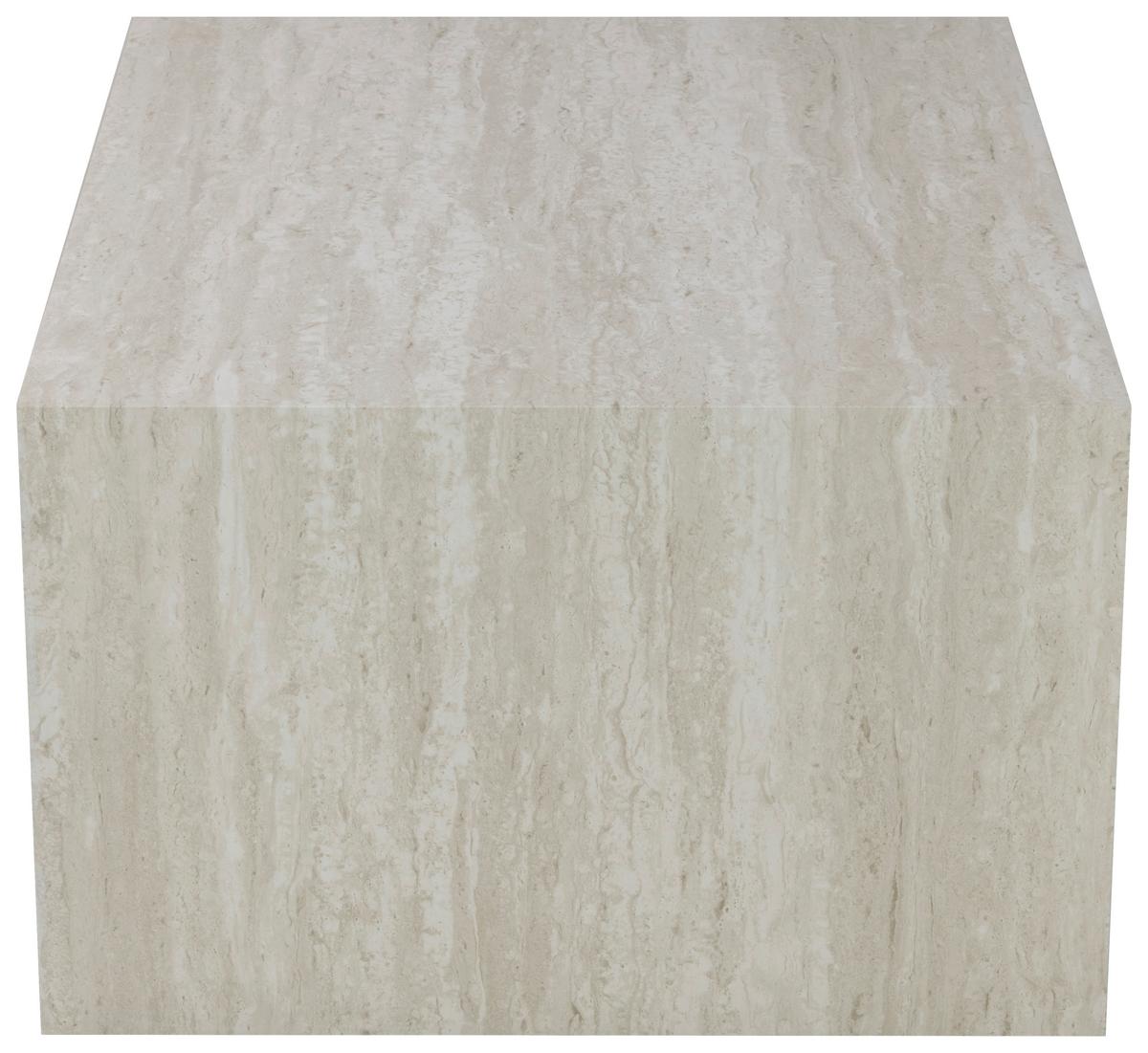 STOLIK KAWOWY LAUREEN  -EXKLUSIV- - jasnoszary, Design, materiał drewnopochodny (80/60/38cm) - Carryhome