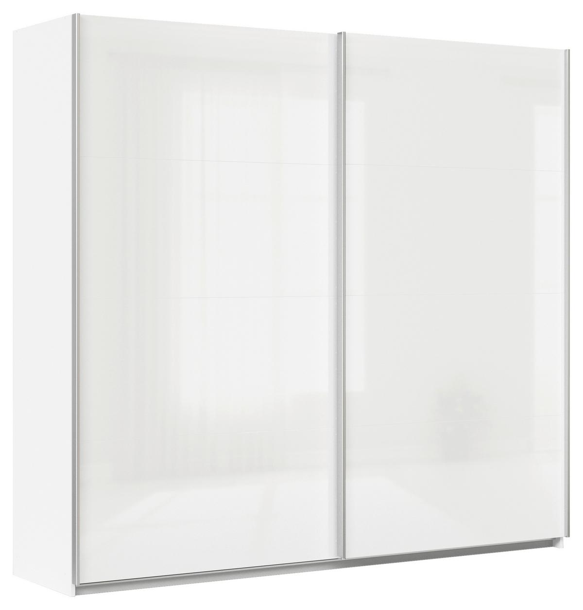 DULAP USI CULISANTE FELDKIRCH - alb/alb lucios intens, Modern, material pe bază de lemn (225/210/62cm)