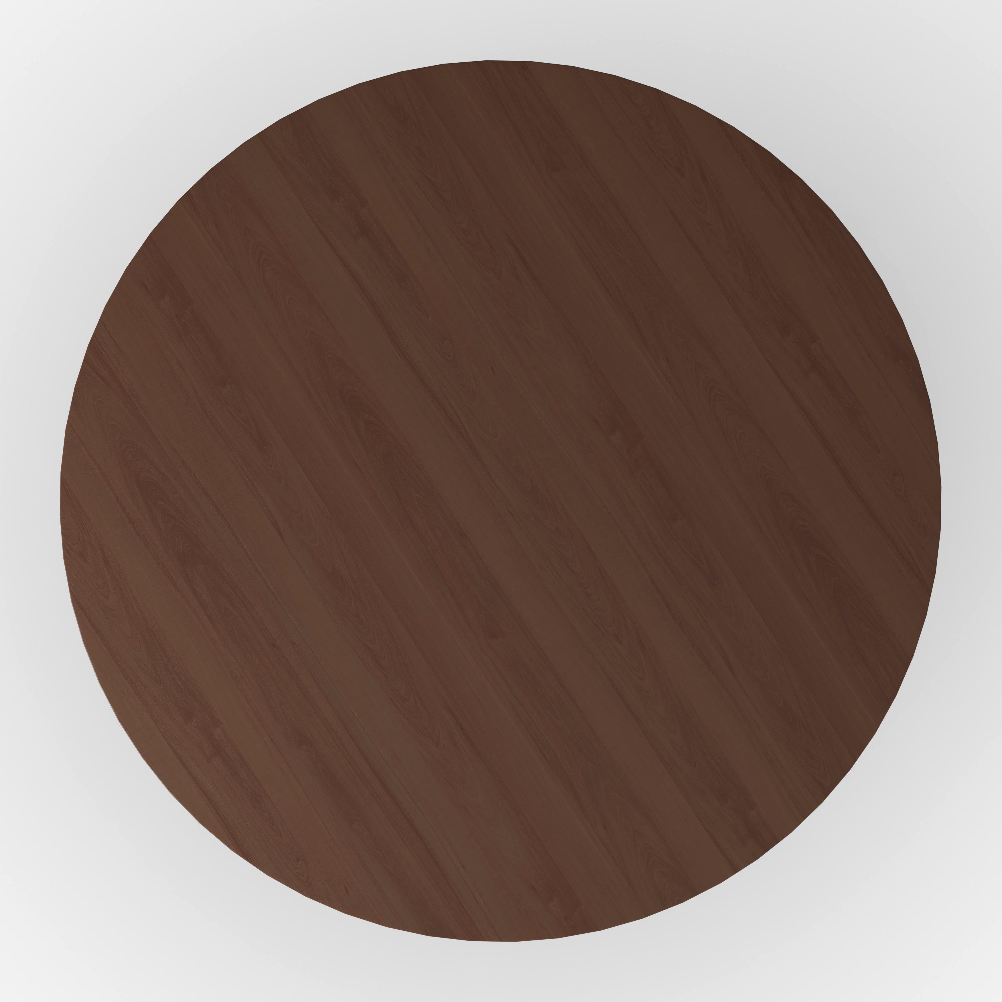 MATBORD ENNIO - valnötsfärgad, Modern, metall/trämaterial (120/75cm) - Bessagi Home
