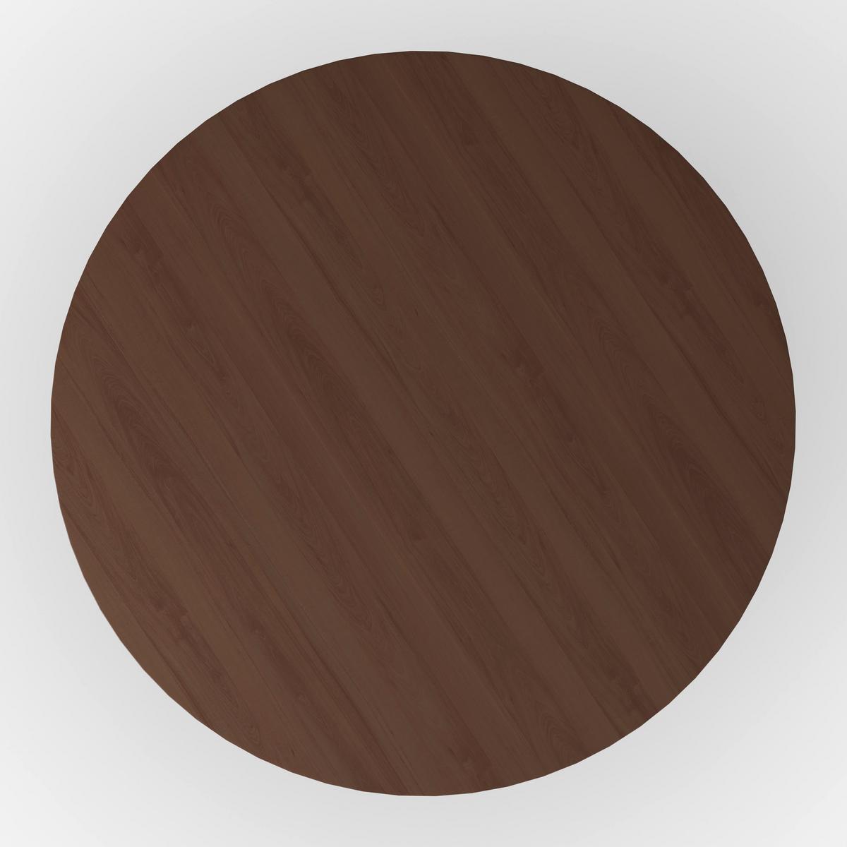 Esstisch Ennio Walnuss MDF L/B/H ca. 120/120/75 cm rund - Walnussfarben, MODERN, Holz/Holzwerkstoff (120/75cm) - Bessagi Home