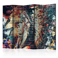 Paravan Urban Warrior I, 5-Delni, Dvostranski - večbarvno, Basics, tekstil/les (225/172/3cm) - artgeist