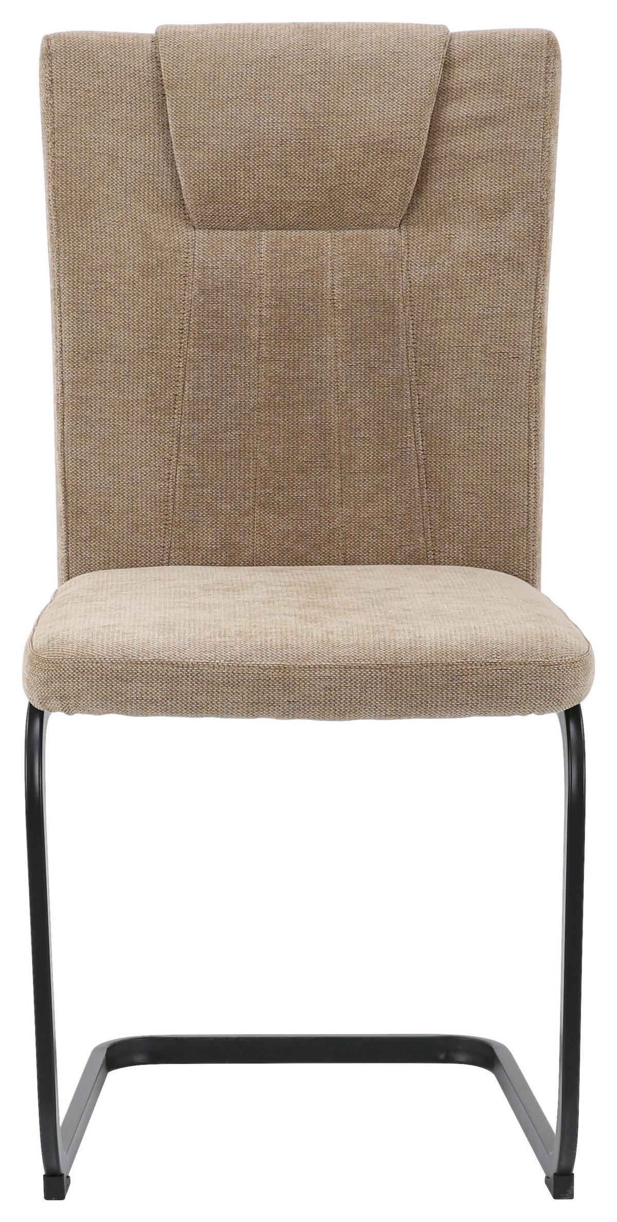 Stolica Daisy - smeđa/crna, Moderno, metal/tekstil (47/97/60cm) - Mömax