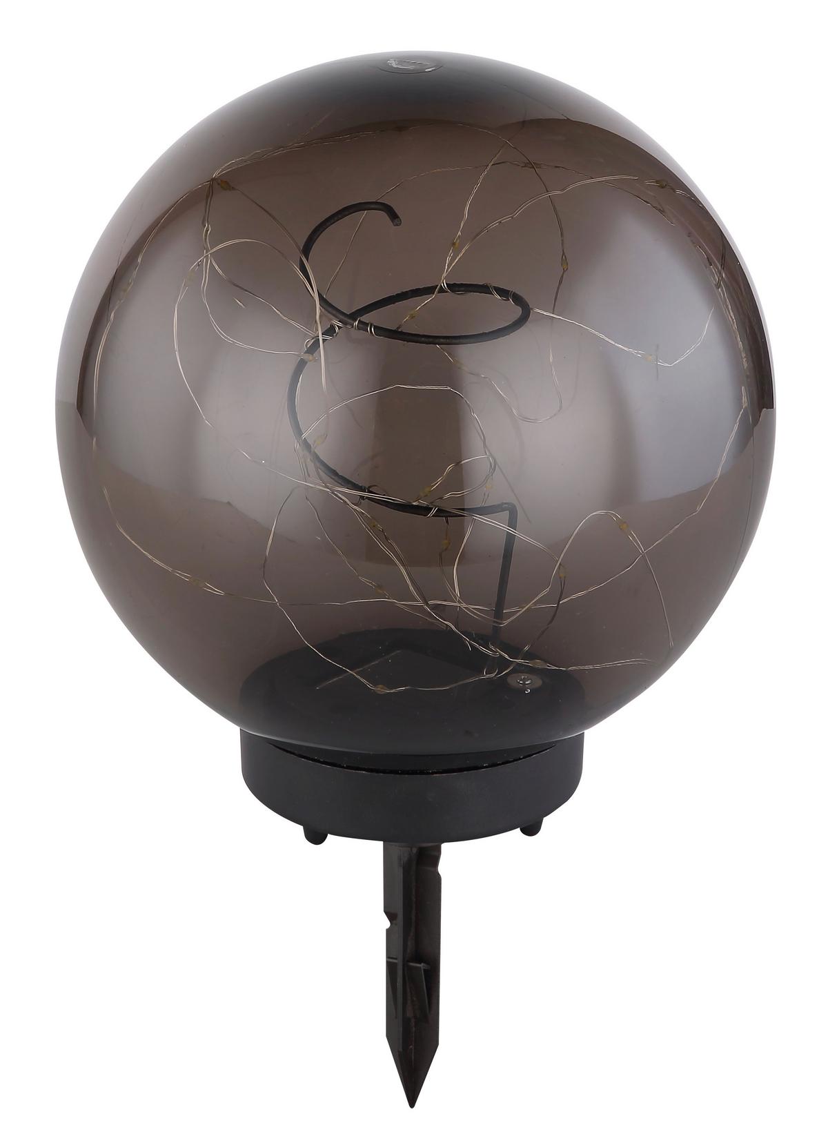 Solarna Svetilka Nimbus, S Sijalko - siva, Basics, umetna masa (20/30cm) - Globo