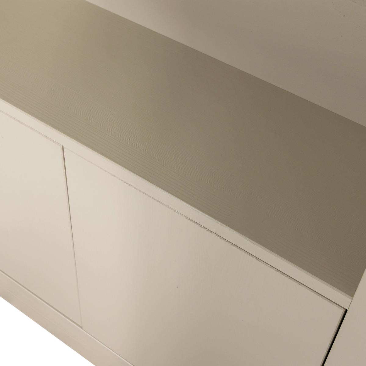 Regal Wallcover Grau - Grau, Design, Holz (117/229/31cm) - Livetastic