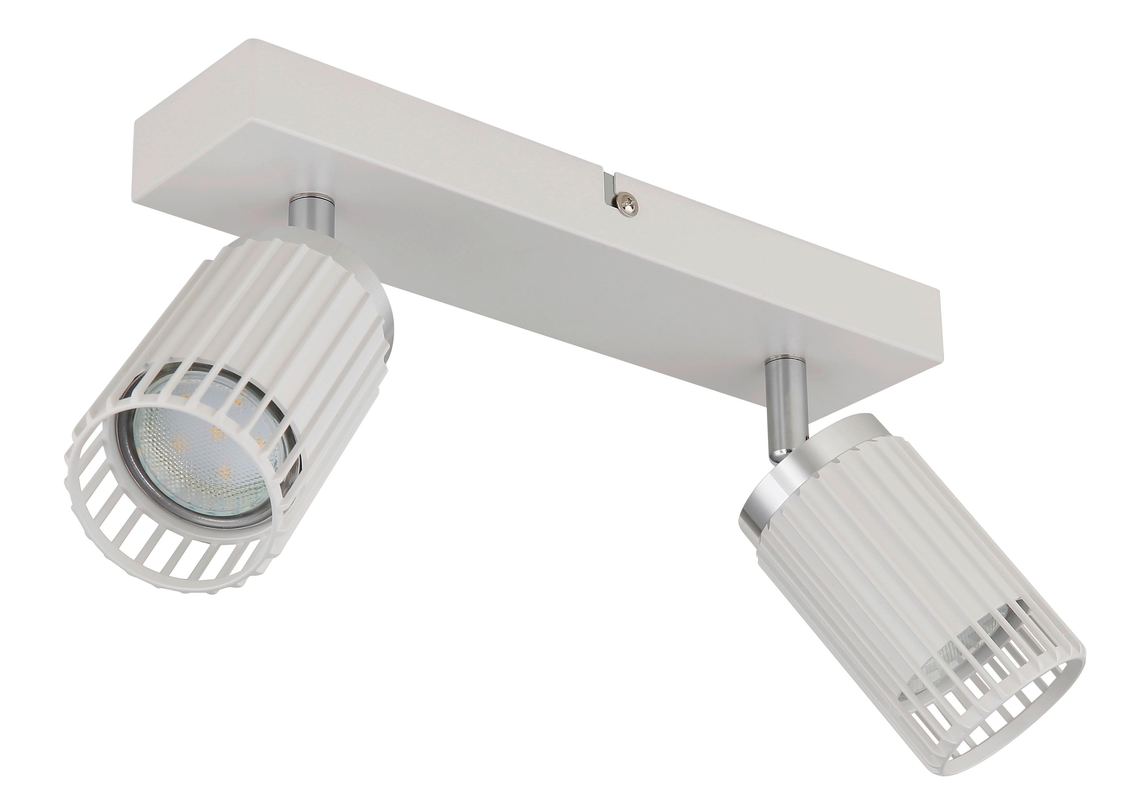 STRAHLER 57906-2W KORBEN - Chromfarben/Weiss, Design, Metall (26/12,5/15,5cm) - Globo