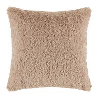 Fellkissen Rabbit Brushed Taupe - Hellbraun, Textil (45/45cm) - Modern Living