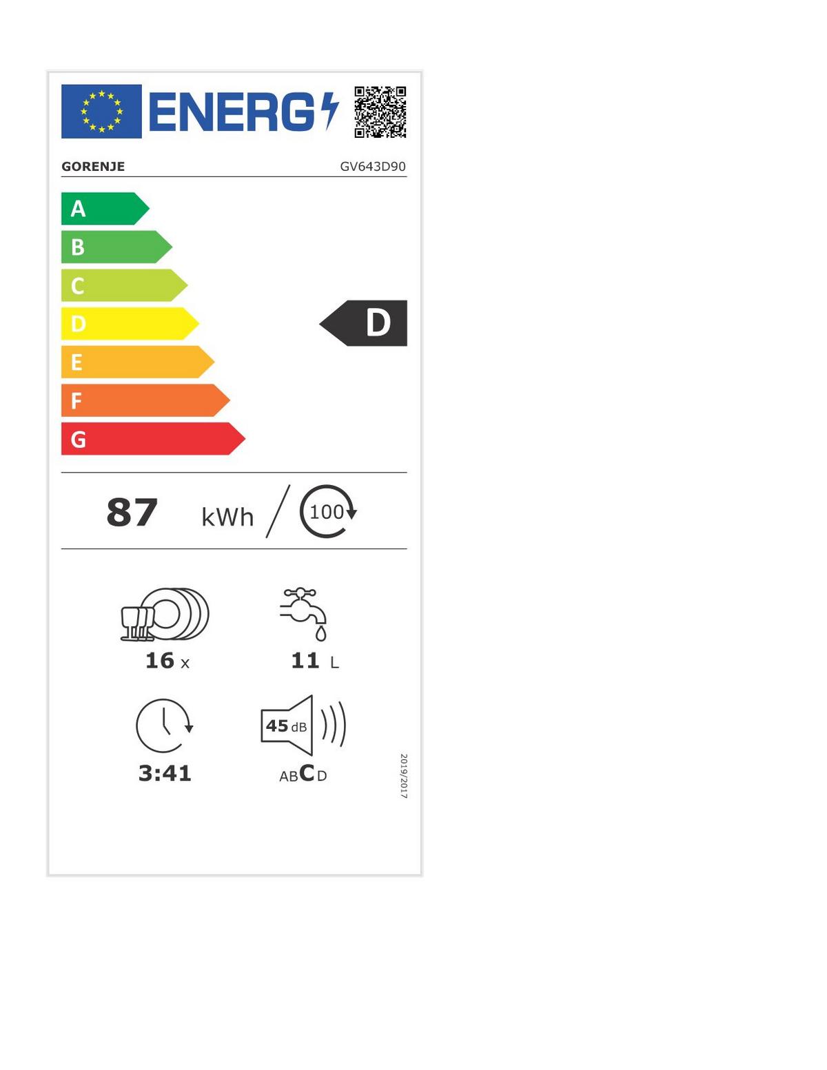 Geschirrspüler GV643D90 - Natur, Metall (59,8/81,5/55,5cm) - Gorenje