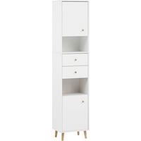 Visoka Omara Bjarne, Bela - barve jesena/barve hrasta, Moderno, leseni material/les (40,3/180,6/33,1cm) - Stylife