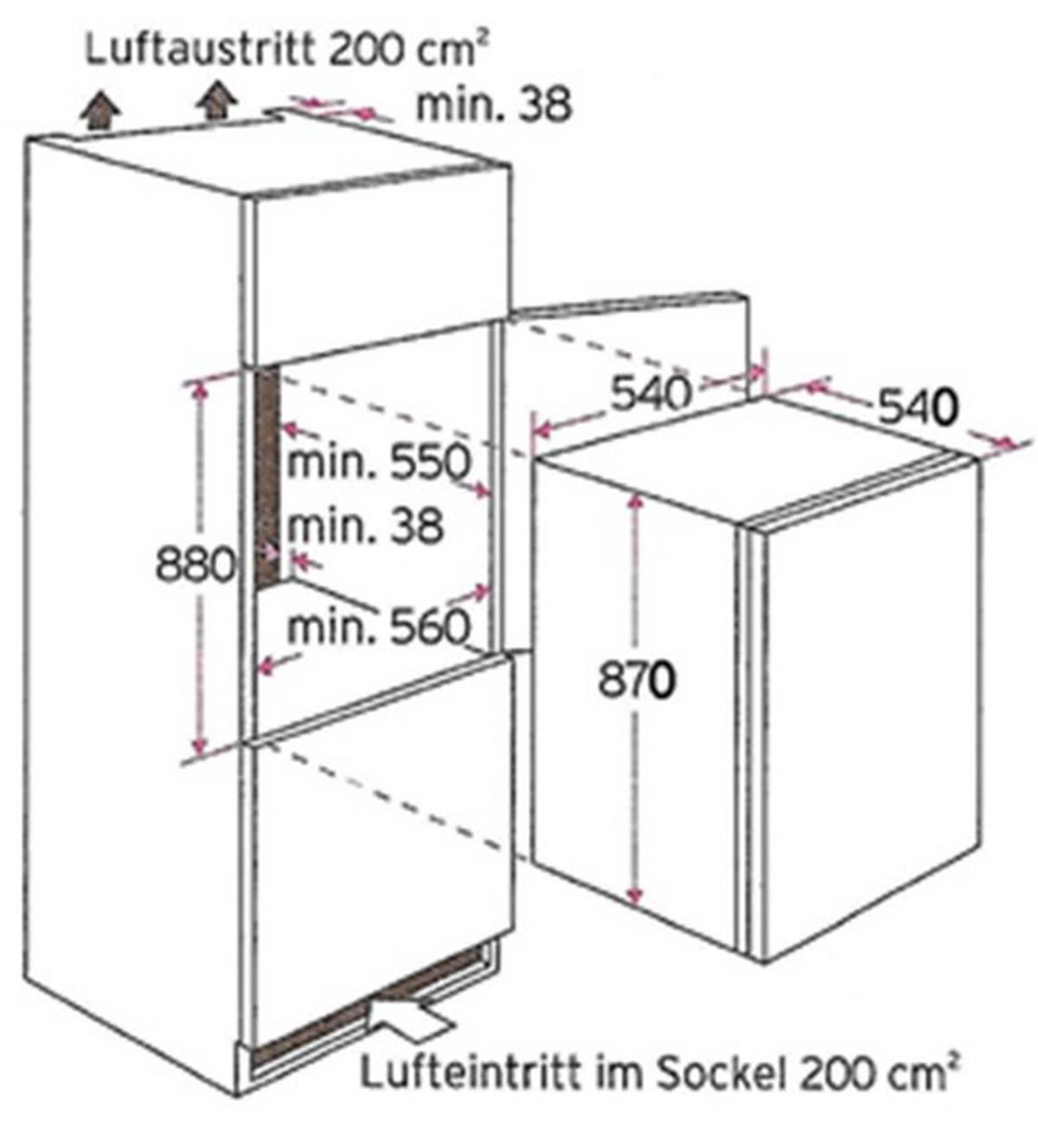 Küchenblock "Cardiff" Creme /Eiche inkl. E-Geräte - Creme/Sonoma Eiche, Basics, Holzwerkstoff (280cm) - Held