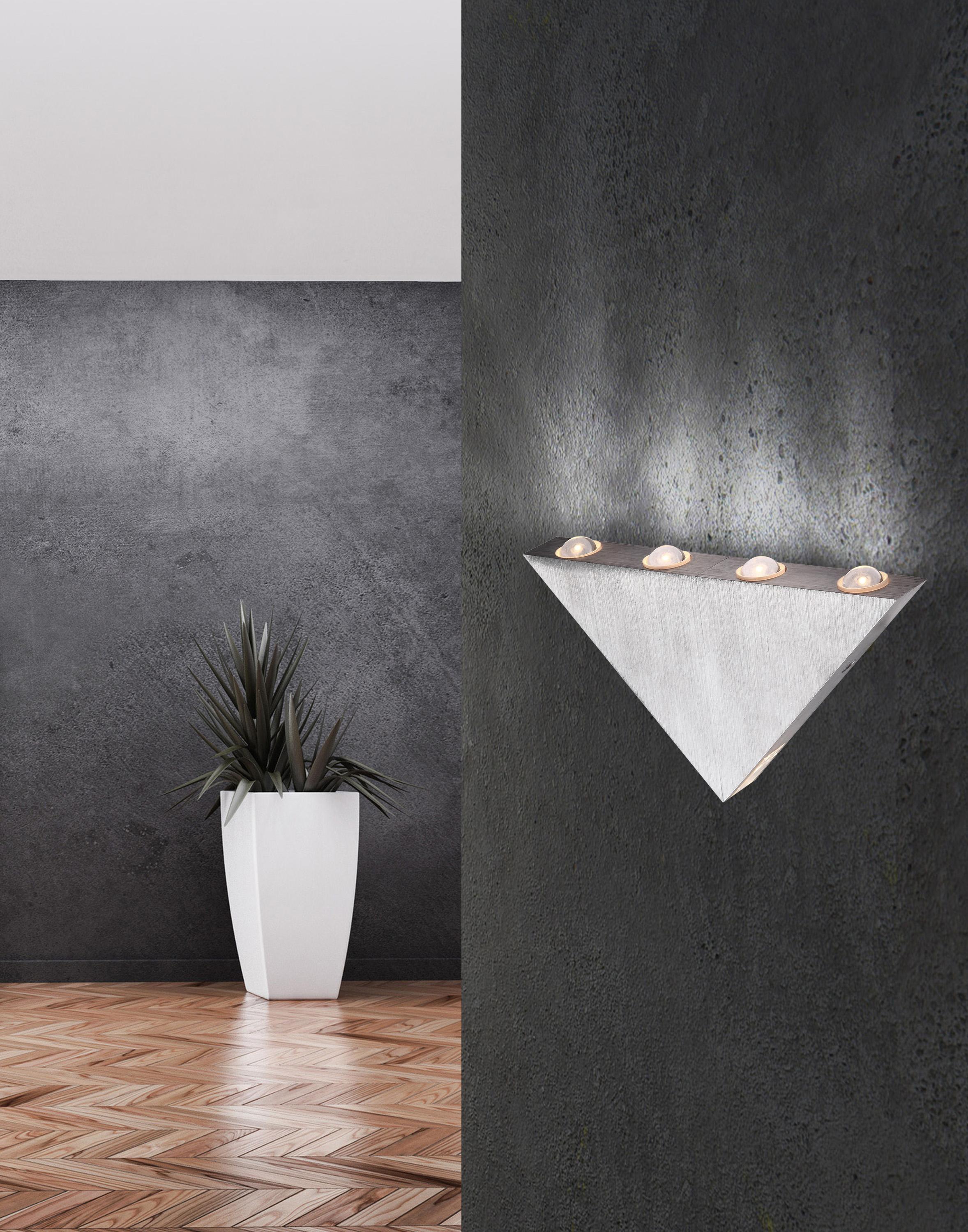 LED-Wandleuchte Gordon in Metallfarben max. 5 Watt - Design, Kunststoff/Metall (23,5/3/12,5cm) - Globo