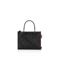 TORBA NA ZAKUPY DAILY SHOPPER XS RHOMBUS BLACK - czarny, Basics, tkanina (27/21/14cm) - Reisenthel