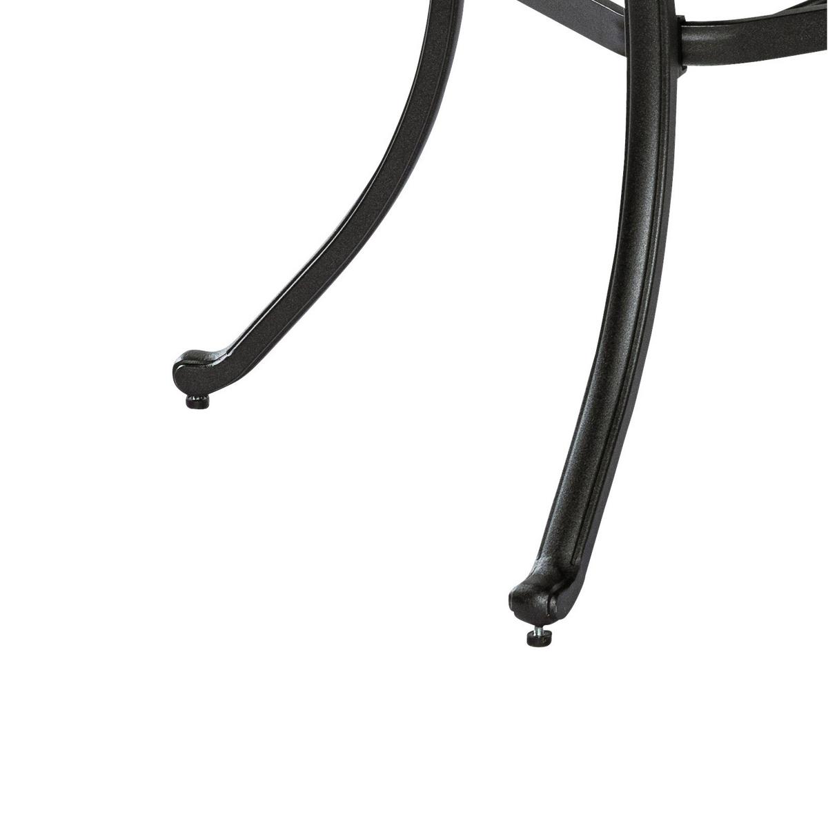 Vrtna Miza Alva, 140x80, Aluminij - črna, Konvencionalno, kovina (140/80/73cm) - Gardenson