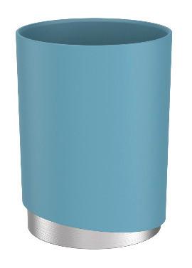 Fogkefetartó Pohár Chris - kék, Modern, műanyag/fém (8/11cm) - Premium Living