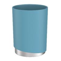 Zahnputzbecher Chris in Blau - Blau, MODERN, Kunststoff/Metall (8/11cm) - Premium Living