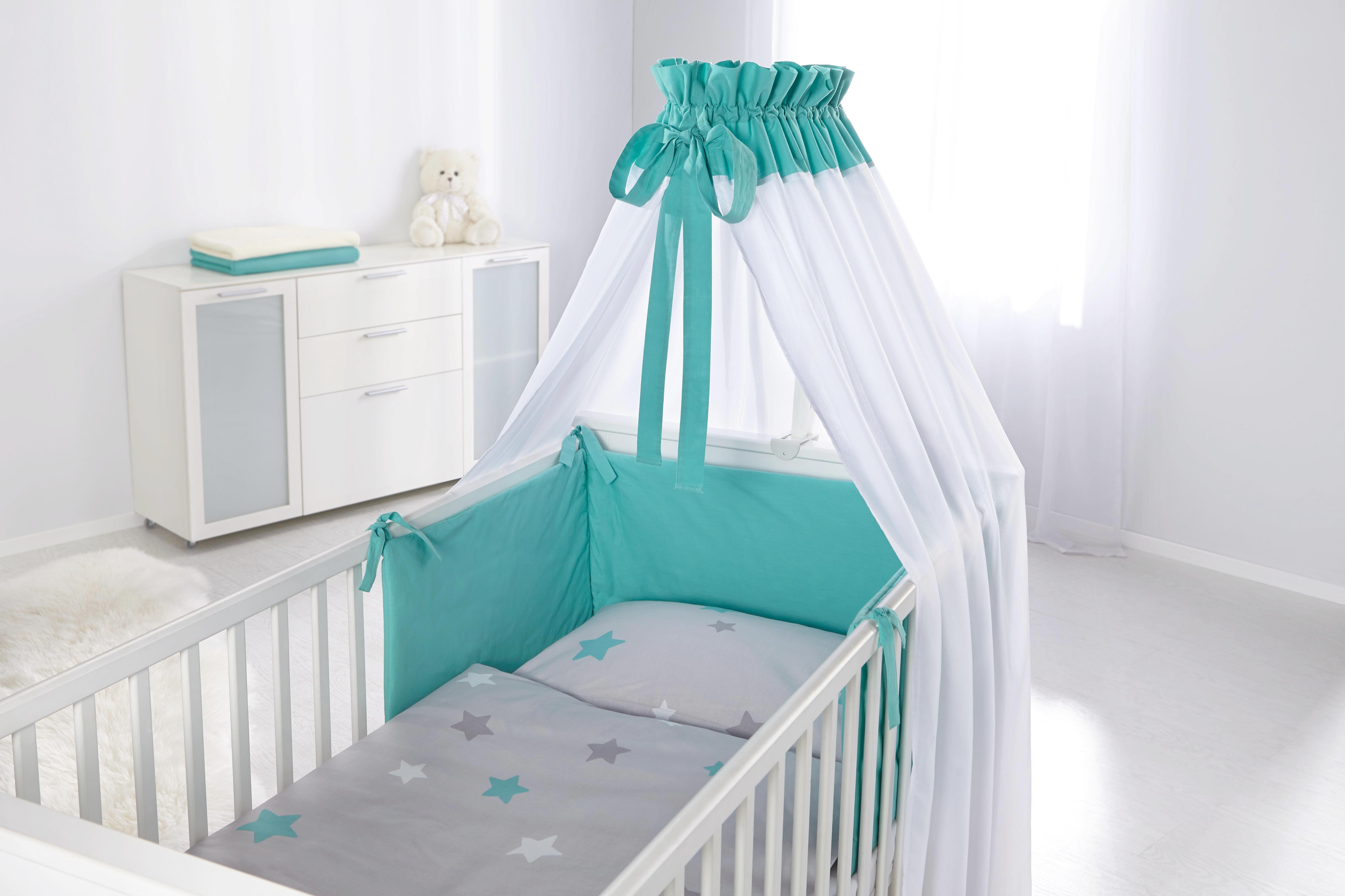 Nestchen Scarlett Grau/Türkis - Türkis, Textil - Mömax modern living