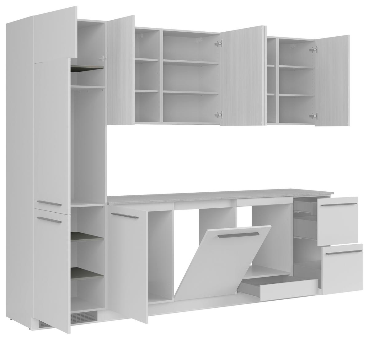 Einlegebodenset K49-POL357/49 Grau, 3-teilig - Grau, Basics, Holzwerkstoff (56,7/80,3/48,9cm) - Visiona