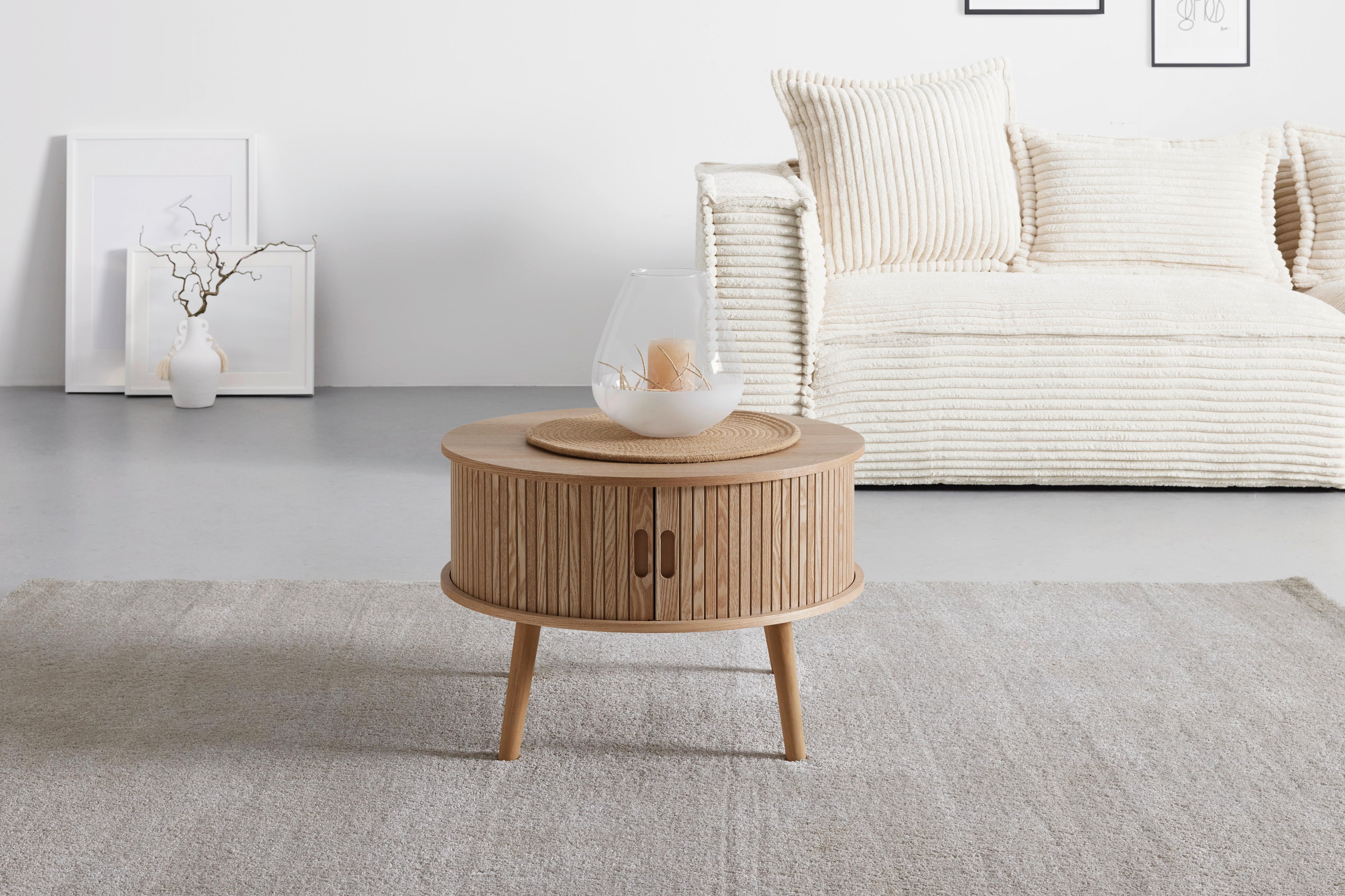 SOFFBORD SKANDY - naturfärgad, Modern, trämaterial/trä (60/40cm) - Premium Living