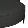 SOFFA NILAS - svart, Modern, metall/trä (322/154cm) - Bessagi Home