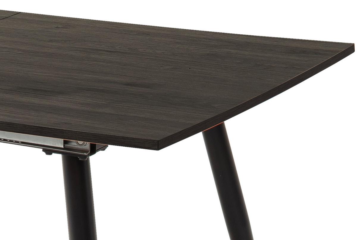 Raztegljiva Jedilna Miza Barbuda, 160-200 X 90 Cm - črna/barve hrasta, Moderno, kovina/leseni material (160-200/90/76cm) - MID.YOU