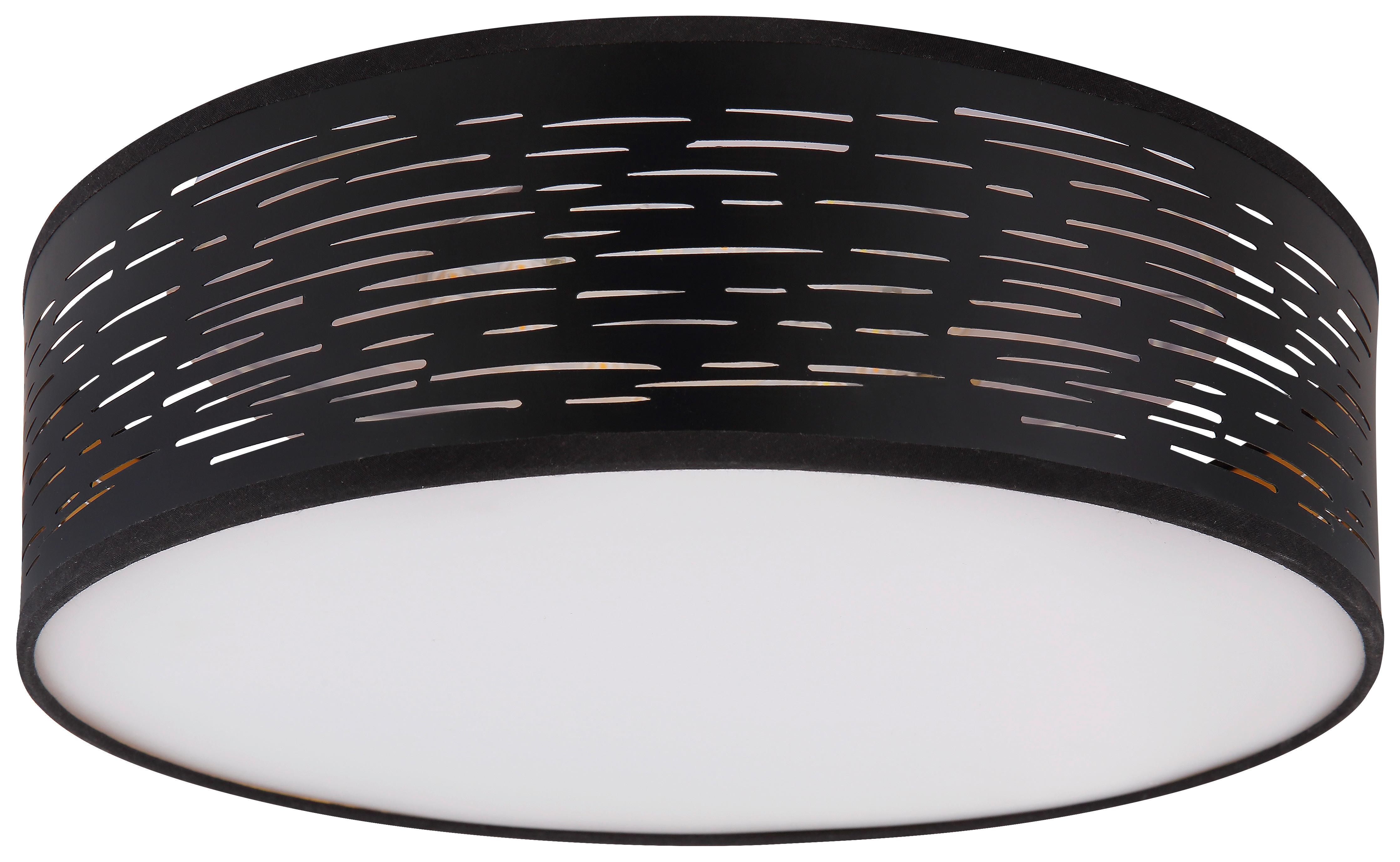 Stropna Led-svetilka 15342d1 Tunno - črna/bela, Design, kovina/umetna masa (38/13cm) - Globo