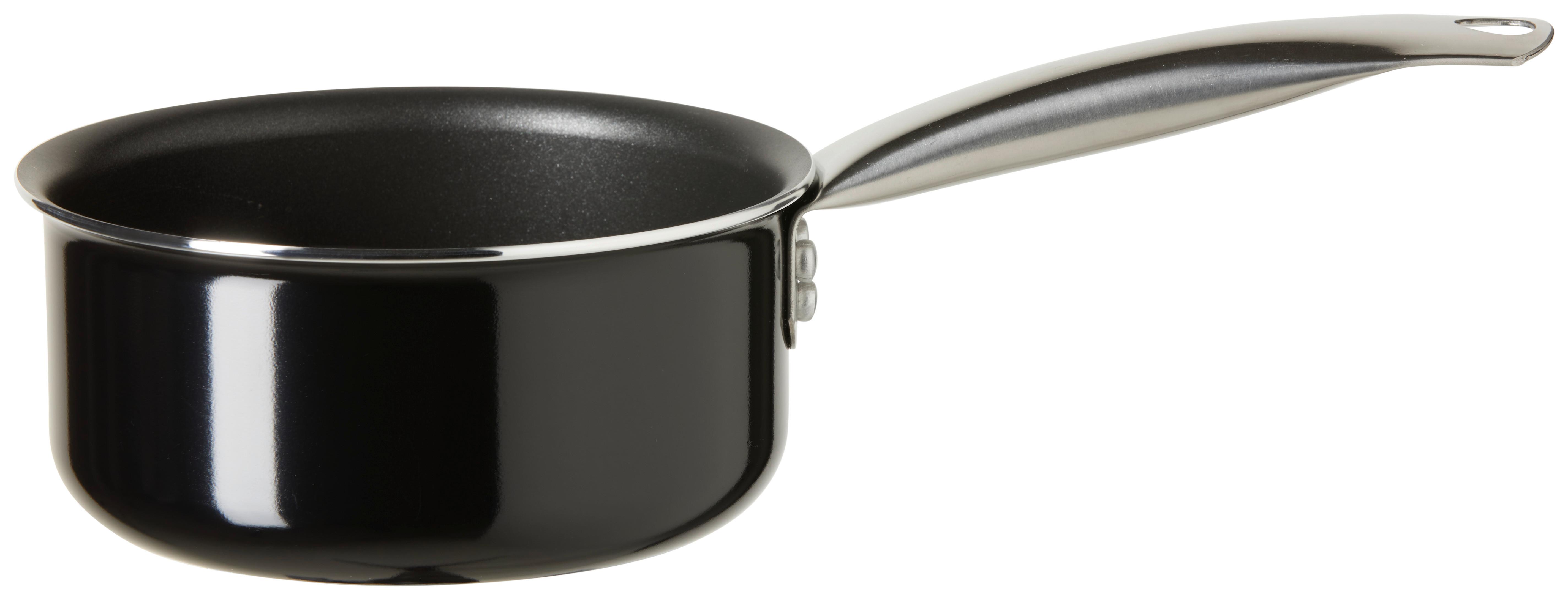 Nyeles Lábas Átm.: Kb. 16cm Classic - ezüst/fekete, Konventionell, fém (16/8cm) - Modern Living