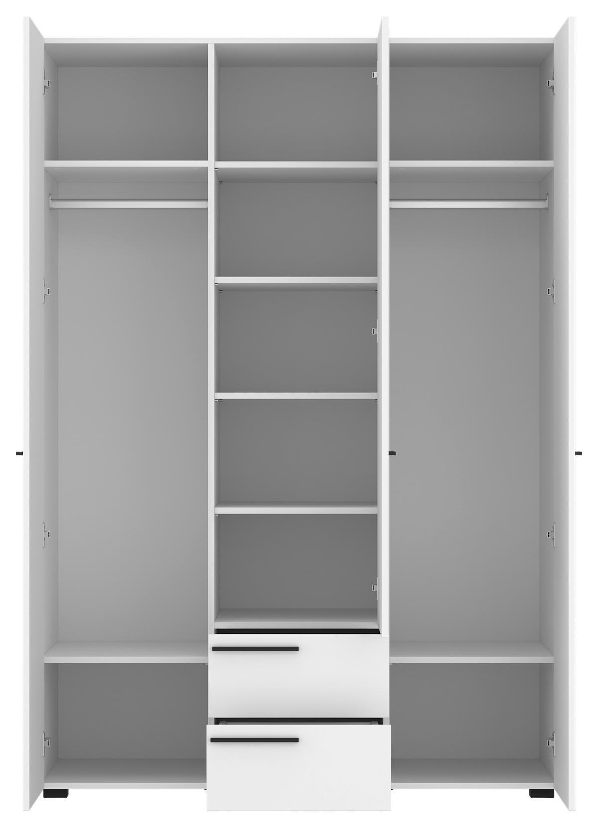 Ormar S Klasičnim Vratima Marlow - bijela, Moderno, drvni materijal/plastika (135/194,9/59,6cm) - Modern Living